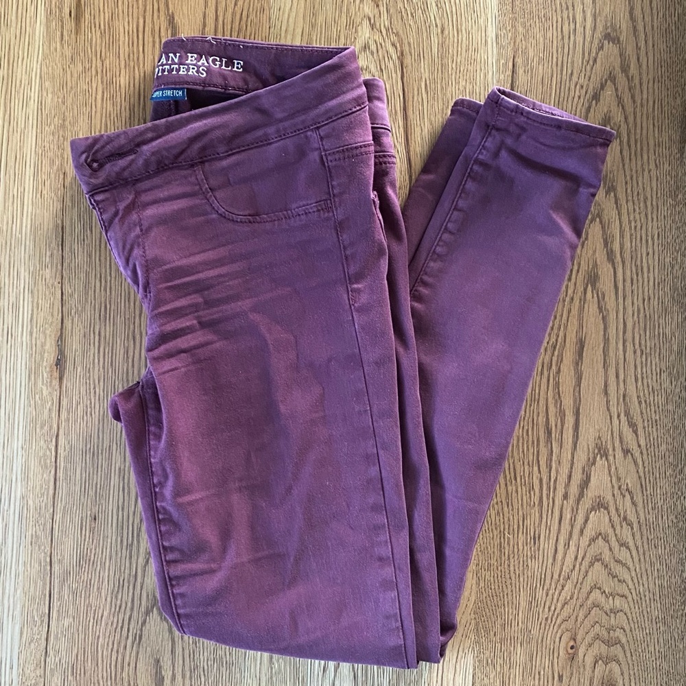 (COPY) American Eagle Extreme Legging. Reddish/Maroon color.  Size 2r